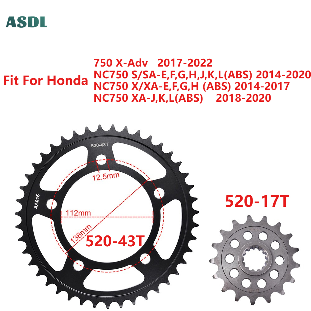 Per Honda CT700 NC700 NC750 52 - 530 Chain recensione e prezzo